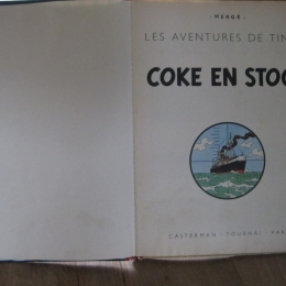 Bd tintin coke en stock 1958 EO belge